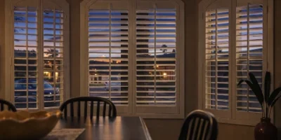 Breakfast Nook With Wood Shutters